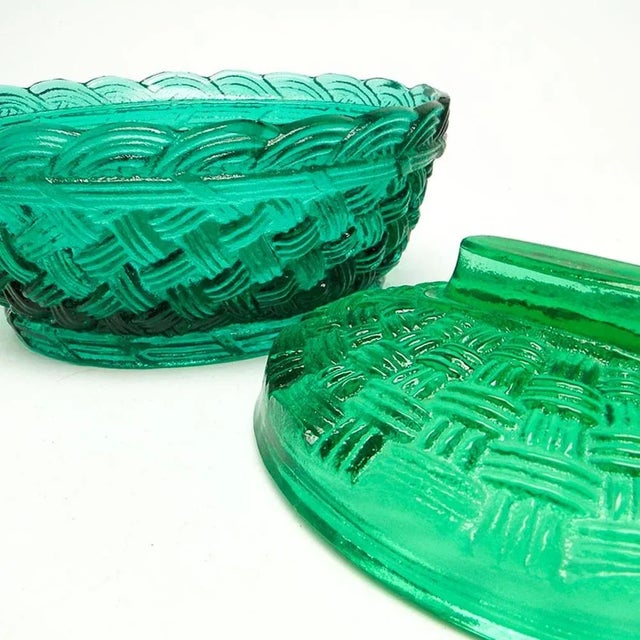 Polish Candyer from Ząbkowice Glasswork, Poland, 1950s For Sale - Image 6 of 13