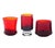 Scandinavian Red Art Glass from Monica Bratt, 1950s, Set of 5 For Sale - Image 3 of 6