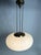 2356 Ceiling Light in Brass and Opaline Glass by Max Ingrand for Fontana Arte, Italy, 1960s For Sale - Image 3 of 9