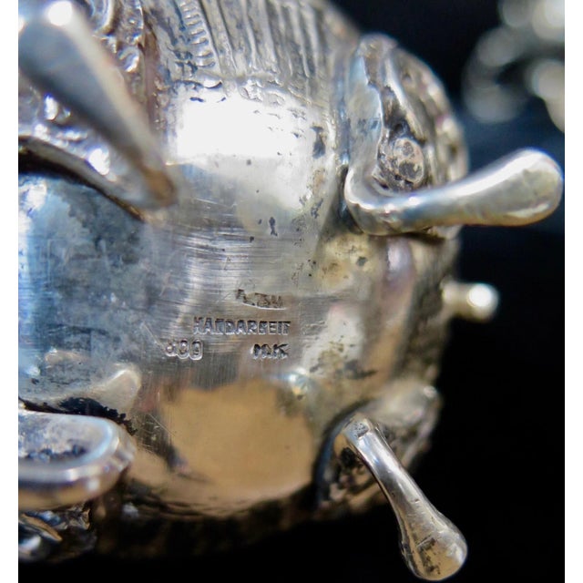 Silver Vintage 19th Century Child's 800 Silver Tea - Set of 3 For Sale - Image 8 of 8