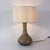 Mid-Century Modern Vintage Portuguese Grey Opaline Glass Table Lamp, 1960s For Sale - Image 3 of 13