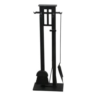 Four Piece Fireplace Tool Set For Sale