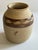 2000 - 2009 Handmade Tan and Brown Pottery Vase For Sale - Image 5 of 6