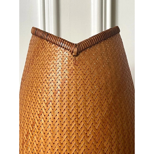 Japanese Woven Bamboo Ikebana Hatakeyama Seido For Sale - Image 10 of 13