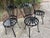 Metal Francois Carre Antique Original Parisian Park Chairs, Circa 1880 - A Trio, Attributed For Sale - Image 7 of 7