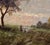 Textile Alexander Helwig Wyant–Dusk Pastoral Meadow W/Sheep–19th Century American Tonalist Oil Painting For Sale - Image 7 of 11
