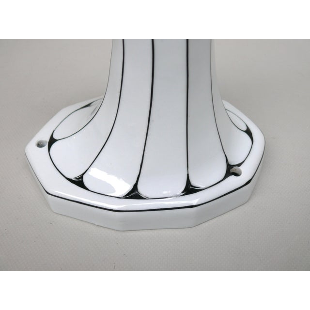 German Wall Lamp in Porcelain and White Cased Glass, 1890s For Sale - Image 14 of 18