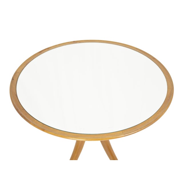 Mid-Century Modern Coffee Table in Mirrored Glass and Wood attributed to Pietro Chiesa for Fontana Arte, 1930s For Sale - Image 3 of 13
