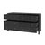 Spritely Home Accent Furniture Nora 60 in. W Raffia 6 Drawer Dresser, Charcoal Raffia For Sale - Image 4 of 9