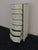 French Shabby Chic Painted Carved Tall Narrow Lingerie Jewelry Chest 6406 For Sale - Image 12 of 18