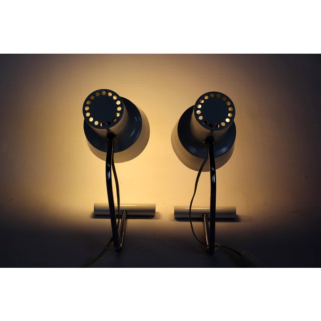 White Table Lamps by Josef Hurka for Napako, 1960s, Set of 2 For Sale - Image 14 of 18