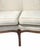 Wood Vintage Southern Furniture Co. Louis XV Style Camelback Loveseat With Exposed Wood Frame For Sale - Image 7 of 9