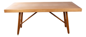 Large Extendable Oak Dining Table by Guillerme and Chambron for Votre Maison, 1960