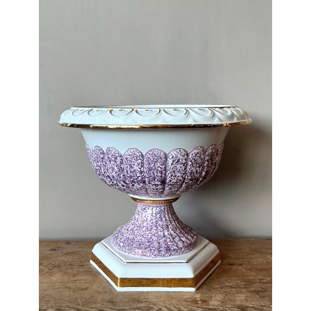 Make a dramatic statement in your interior with this monumental vintage Italian centerpiece bowl. Modeled in a classic...