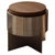 Soft Futurism Lunar Side Table in Aluminum and Walnut by Filippo Andrighetto For Sale - Image 15 of 15