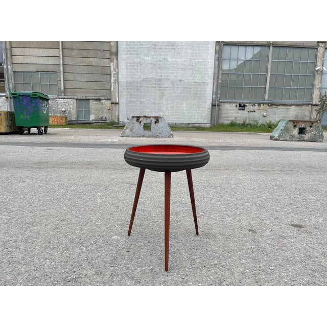 Beautiful flower table from Karlslunde Ceramics in Denmark from the 1960´s. A unique piece you will not see again. with...