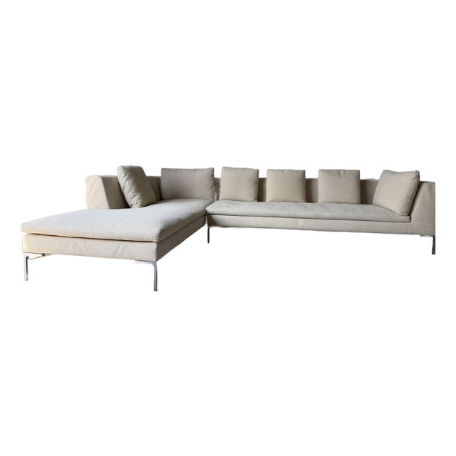 B&b Italia Charles Corner Sectional Sofa by Antonio Citterio For Sale