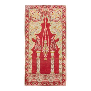 Galerie Shabab Collection Early 20th Century Turkish Oushak Throw Rug For Sale