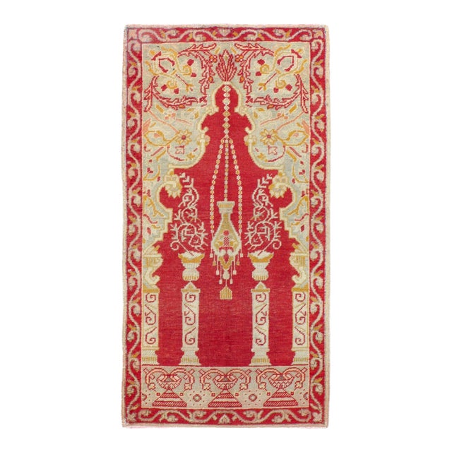 Galerie Shabab Collection Early 20th Century Turkish Oushak Throw Rug For Sale
