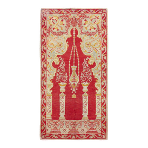 Galerie Shabab Collection Early 20th Century Turkish Oushak Throw Rug