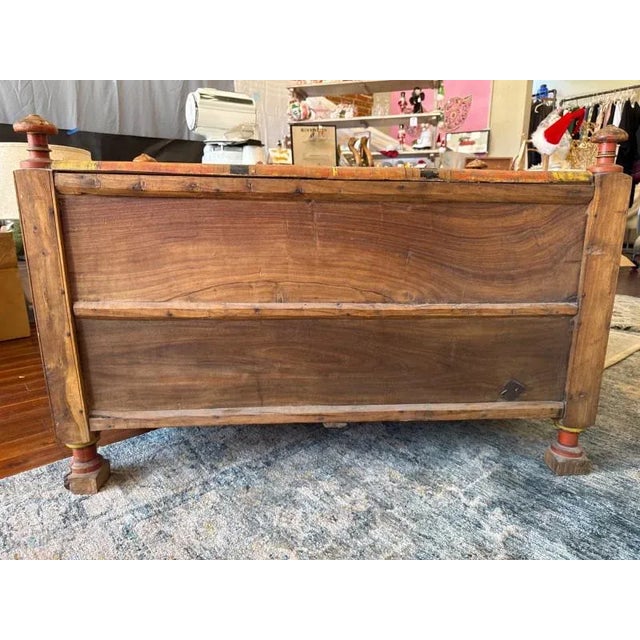 Antique European Folk Art Dower Chest For Sale - Image 4 of 13