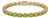 Natural Peridot Tennis Bracelet | Oval Cut Green Gemstone Bracelet | 18k Gold Plated Silver August Birthstone Bracelet For Sale