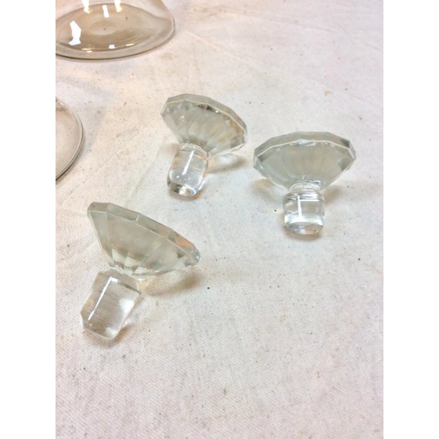 Mid 20th Century French Decanters With Original Stoppers - Set of 3 For Sale - Image 10 of 13