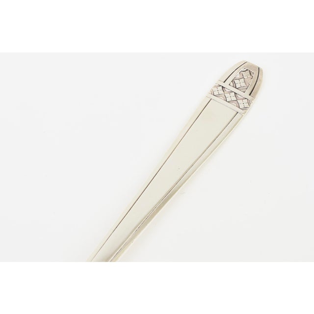 Vintage Art Deco/ Arts and Crafts Silver Plate Serving Soup Ladle or Spoon, 1920's For Sale - Image 9 of 11