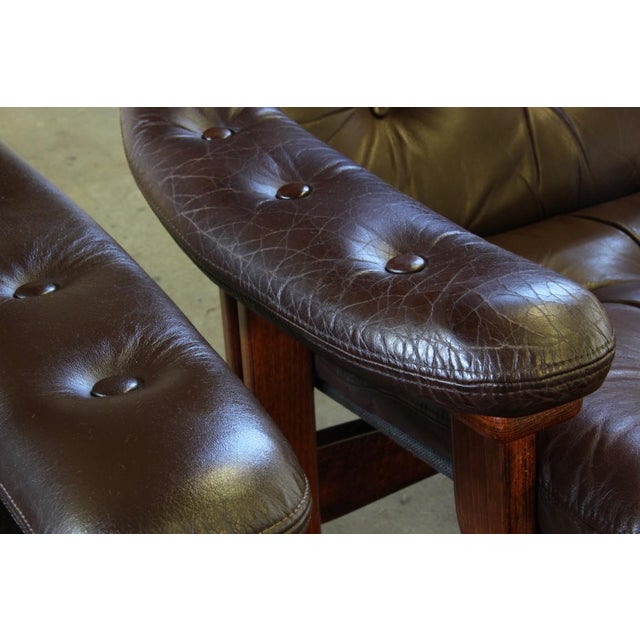 Vintage Norwegian Modernist Lounge Chairs attributed to Jon Hjortdal, 1970s, Set of 2 For Sale - Image 18 of 18