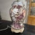 1980s Vintage Glass Seashell Lamp For Sale - Image 5 of 7