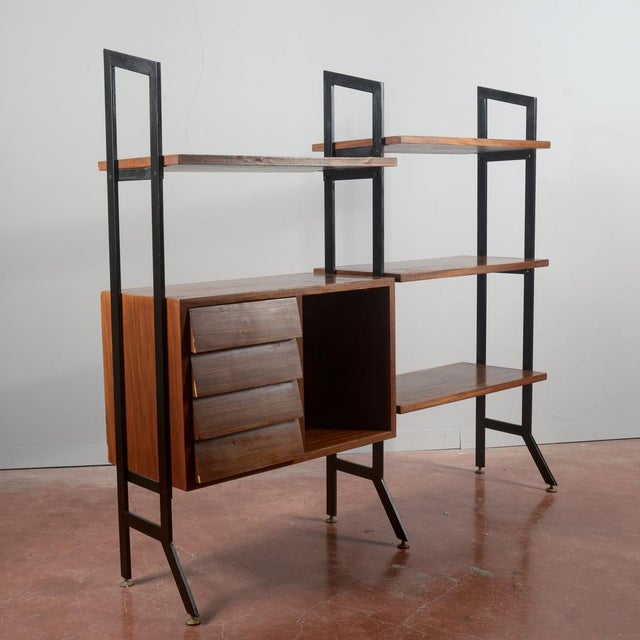1960s Mid-Century Modern Open Bookcase, 1960s For Sale - Image 5 of 18