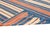 Textile 1950s Vintage Dhurrie Flat Weave in Blue and Orange Stripes Patterns by Rug & Kilim For Sale - Image 7 of 7
