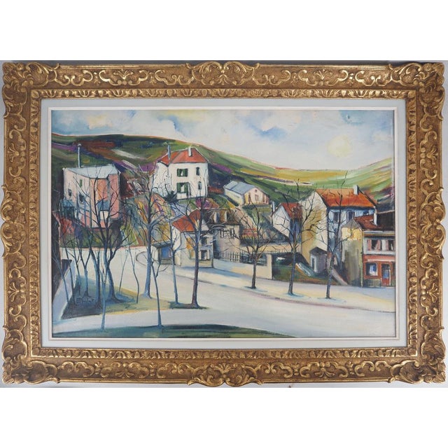 Elisée Maclet, Near Paris, The Faubourgs De Noisy, Oil on Canvas For Sale - Image 11 of 11