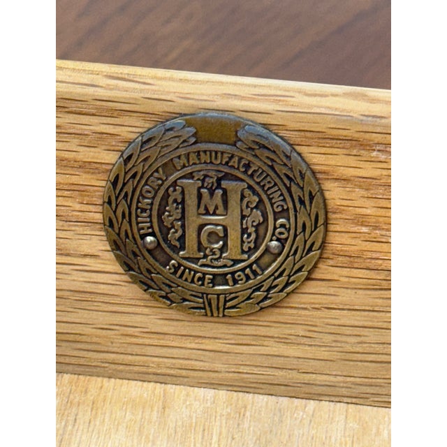 Late 20th Century Hickory Furniture Co Oak Welsh Sideboard / Credenza / Buffet For Sale - Image 14 of 14