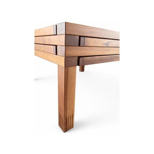 Blue Mid-Century Modern Hexa Modular Table attributed to Bernard Vuarnesson for Bellato, 1980s For Sale - Image 8 of 9