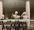 Potsdam conference meeting depicting Josef Stalin, Winston Churchill and Harry Truman on the balcony gelatin silver print,...