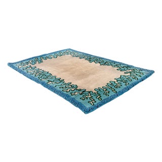 Hand-Knotted Wool Rug by Elizabeth Garouste and Mattia Bonetti, 1980s For Sale