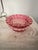 Antique Cranberry Art Glass Bowl With Silver Plated Basket For Sale - Image 4 of 7