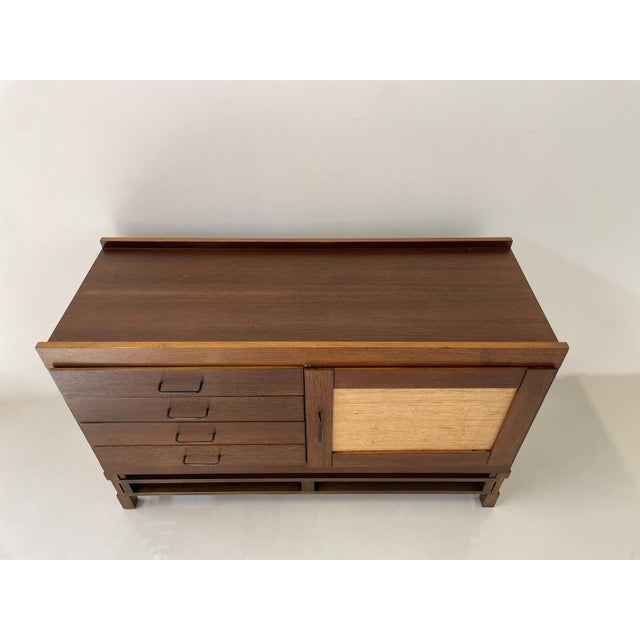 Mid-Century Modern Chest of Drawers by Leonard Fiori for Isa Bergamo, Italy, 1960s. This piece is attributed to the...