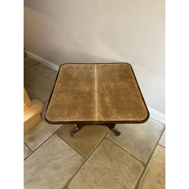 Early 19th Century Antique Regency Rosewood Card Tables, 1830, Set of 2 For Sale - Image 5 of 13