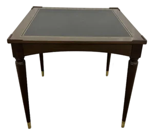 Vintage Leather Top Game & Card Dining Table by Fine Arts Furniture Co.