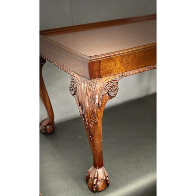 Brown 1940s Reprodux Tray Table From England For Sale - Image 8 of 9