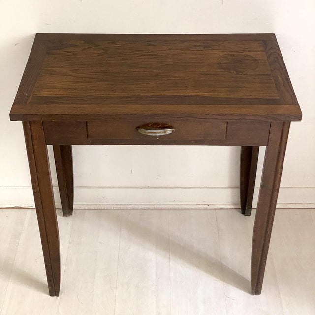 Small Vintage Desk in Wood, 1950s For Sale - Image 3 of 12