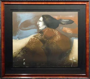 Frank Howell Moon Shadow Lithograph With Custom Frame Hand Signed