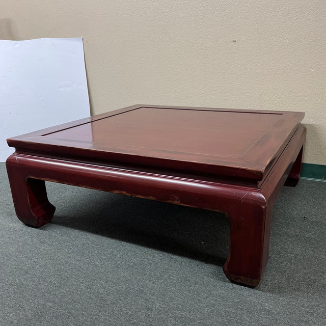 Ethan Allen Ming Dynasty Red Coffee Table Chairish