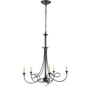 Eric Cohler for Visual Comfort Signature Twist Chandelier in Bronze