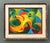 Vintage MCM Original Abstract Oil on Canvas For Sale - Image 4 of 12