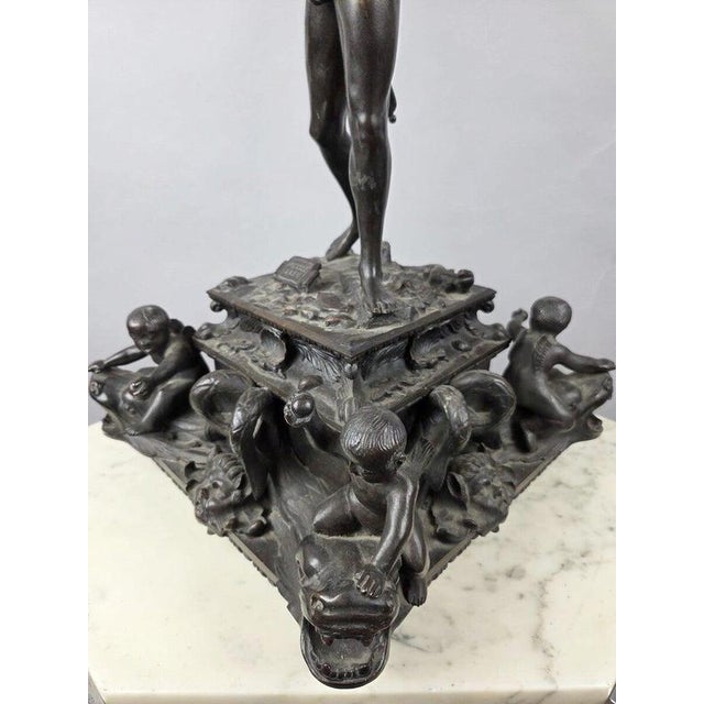 Nude Bronze Archer Sculpture, 1900s For Sale - Image 4 of 14