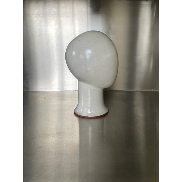 Vintage Ceramic Bust Sculpture, 1970s For Sale - Image 4 of 4