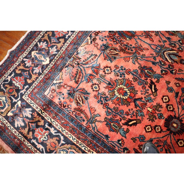 Early 20th Century Persian Bibikabad Oversize Rug - 12'2" x 20'2" For Sale In New York - Image 6 of 11